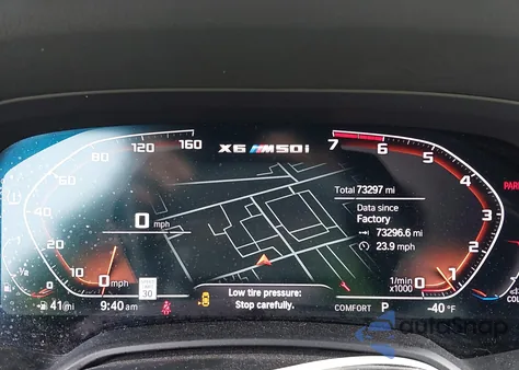 2020 BMW X6 M50I из США, поврежденный, VIN 5UXCY8C01L9C99998